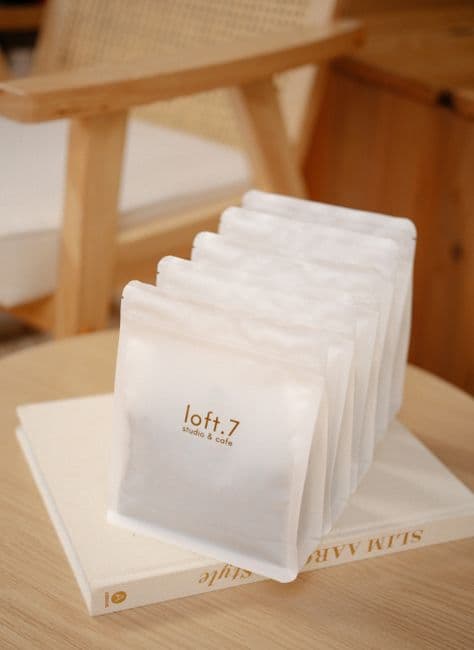 A minimal coffee bag