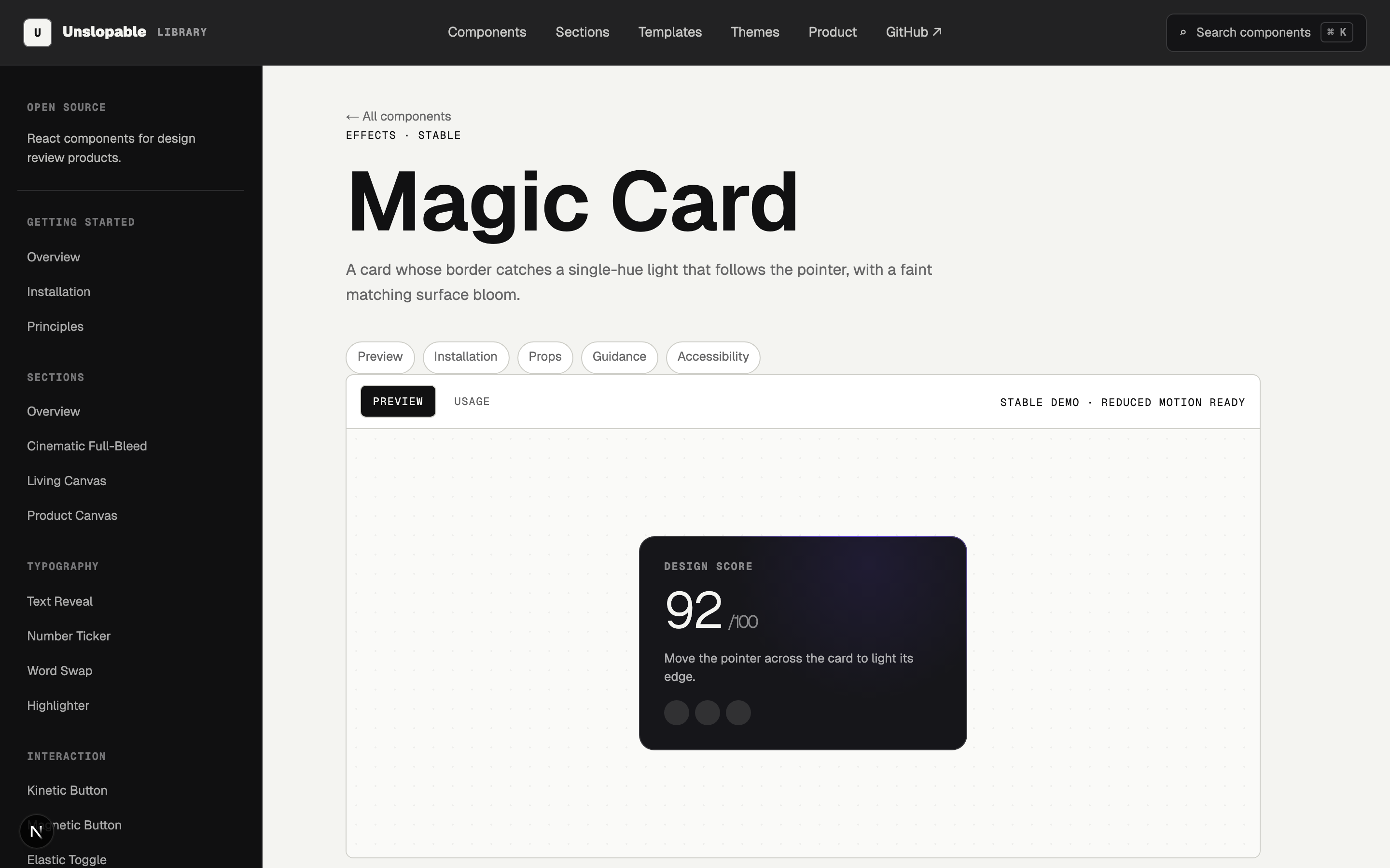 A page from the Unsloppable library